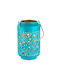 Butlers Laterne Metallisch Blau 16x16x16cm 1Stück