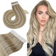Remy Hair Autocolant Extensie cu Păr Natural Remy în Întuneric Blondă Culoare Balayage No14/613 14/613 55cm 4buc