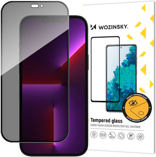 Wozinsky Privacy Full Face Tempered Glass Μαύρο (iPhone 15 Pro)