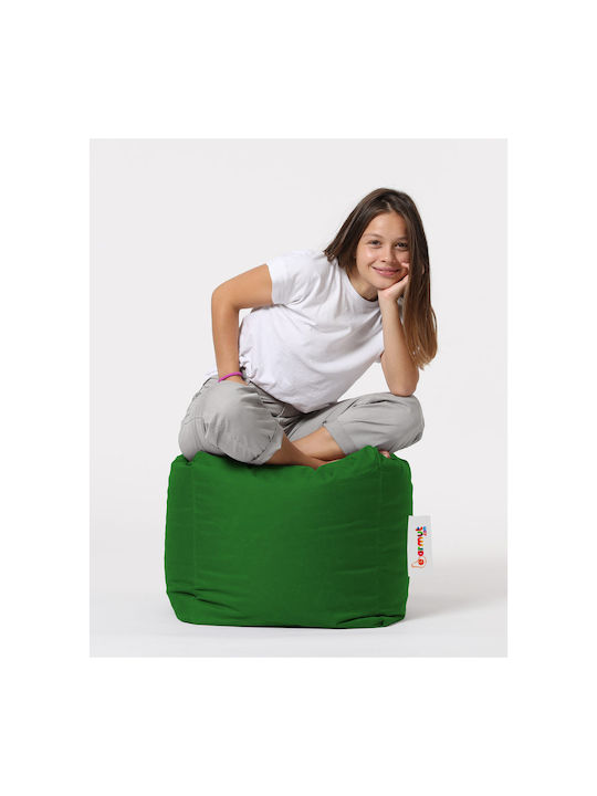 Πουφ Hocker Square Green 45x45x45cm