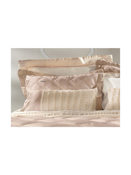 Guy Laroche Chalet Pillowcase Oxford Amethyst Silver 50x70cm.