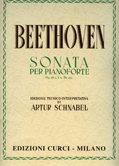 Curci L.v.beethoven Sonata Per Pianoforte Op 10 N.1 за Пиано