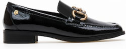 Carmela Footwear Women's Leather Moccasins Black