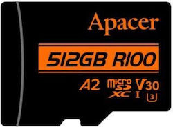 Apacer SDXC 512GB Clasa 10 U3 V30 A2 UHS-I