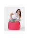 Waterproof Bean Bag Stool Poof Square Pink 45x45x45cm