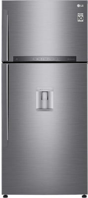 LG Ψυγείο Δίπορτο NoFrost Υ180xΠ78xΒ67.3εκ. Inox