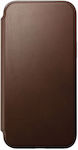 Nomad Modern Leather Back Cover Brown (iPhone 15 Plus)