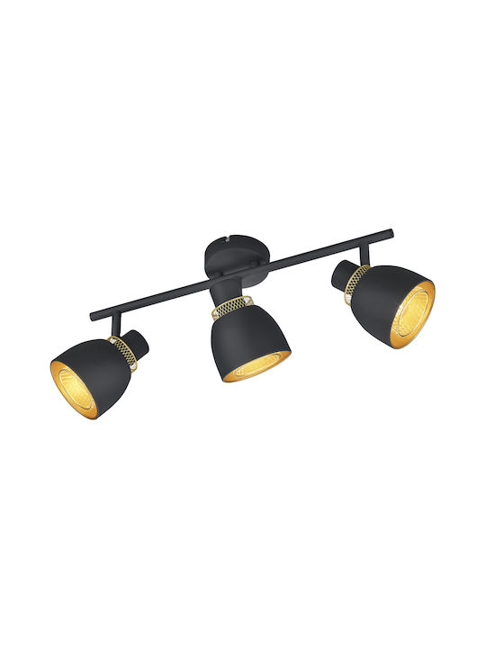 Trio Lighting Single Spot with Socket E14 in Bl...