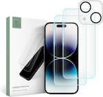 Tech-Protect Supreme Set & Camera Protection Tempered Glass 2pcs (iPhone 15)