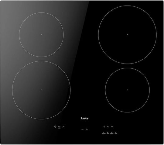 Amica Induction Cooktop Autonomous with Child Lock Function 59.2x52.2εκ.