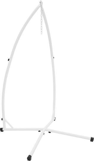 ML-Design Hamac Stand din Metal Alb 110x110x110cm