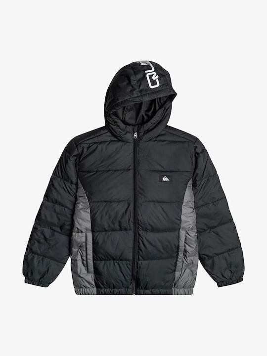 Kids' Quilted Jacket Short with Hood Multicolour