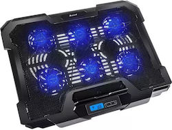 Izoxis Pad de răcire cu 6 Ventilatoare și Iluminare (19522) Izoxis Pad de răcire cu 6 Ventilatoare și Iluminare (19522)