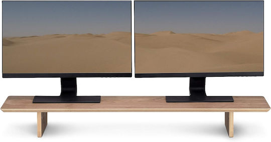 Navaris Tabletop Suport pentru 2 Monitoare Nuc / maro închis Maro (53516.05)
