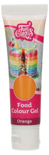 Fun Cakes Χρώμα Ζαχαροπλαστικής σε Μορφή Gel Πορτοκαλί 30gr Σωληνάριο
