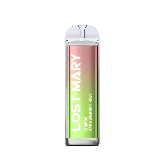 Lost Mary Електронна Еднократна Цигара 600 Вдишвания Strawberry Kiwi 2ml 20mg Червен