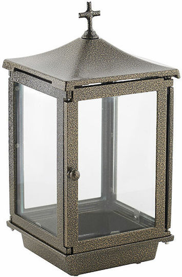 Filianos Memorial Ornaments Candlestick made of Aluminum 14x14x31cm