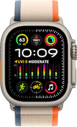 Apple Watch Ultra 2 49mm Orange/Beige Trail Loop Apple Watch Ultra 2 49mm Orange/Beige Trail Loop