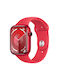 Apple Watch Series 9 Aluminiu 45mm Rezistent la apă cu pulsometru ((PRODUCT)RED cu (PRODUCT)RED Sport Band (M/L))