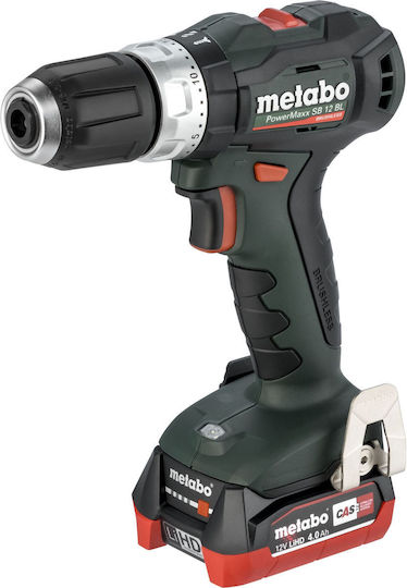 Metabo PowerMaxx SB 12 Percussive Drill Driver Battery 12V 2x4Ah
