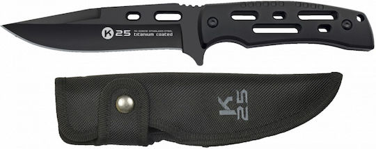 K25 Blade Knife Black in Sheath
