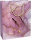Keskor Paper Bag for Gift Purple 26x10x32cm.