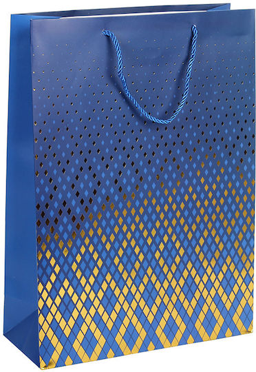 Keskor Hârtie Geantă pentru Cadou Albastru 30x12x41.5cm.
