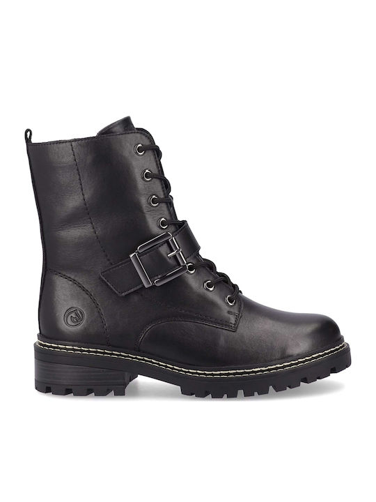 Leather Women's Ankle Boots Black