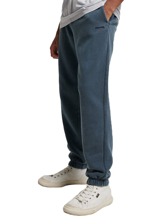 Sweatpants with Elastic Navy Blue