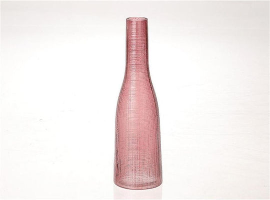 Atmosphera Διακοσμητικό Βάζο Γυάλινο Μωβ Φ11.5xΥ41.5cm