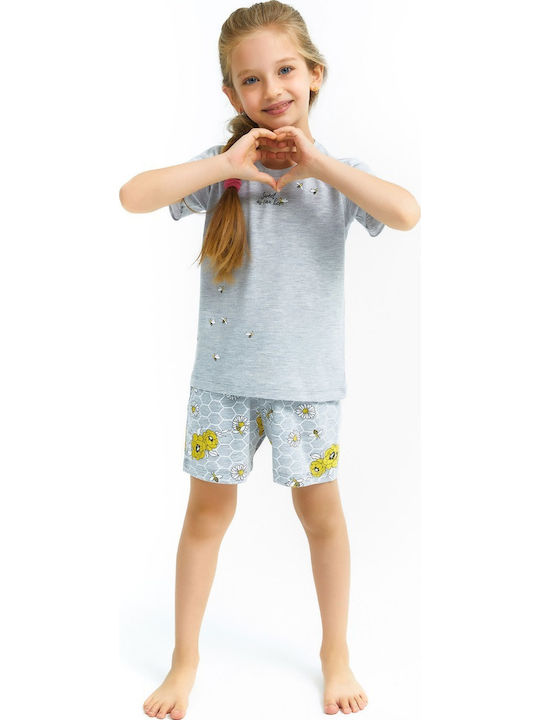 Roly Poly Kinder Schlafanzug Sommerlich Gray