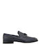 Leder Herren Mokassins in Blau Farbe