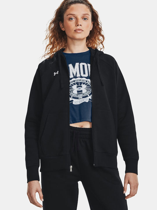 Under Armour Rival Jacke Schwarz mit Kapuze
