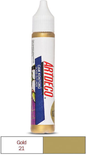 Art & Hobby Craft Pigment Gold Outline for Glass 30ml