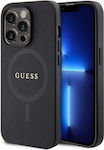 Guess Saffiano Back Cover Μαύρο (Apple iPhone 15 Pro)