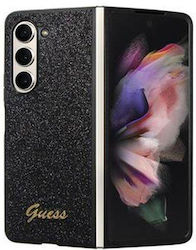 Guess Glitter Flakes Back Cover Μεταλλικό Μαύρο...