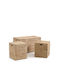 La Redoute Interieurs Wooden Decorative Trunk Beige 44x44cm
