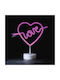 Aca Neon Διακοσμητικό Φωτιστικό Love LED Love 29x10x28.5εκ.
