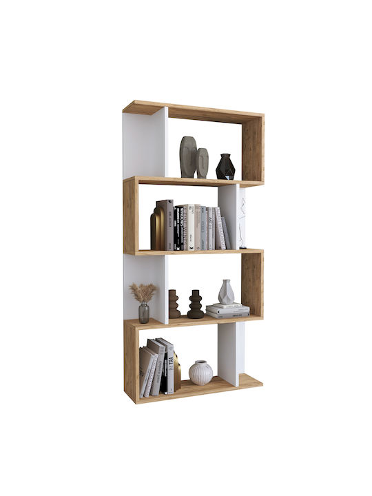 Bookcase Beige 72x22x147cm