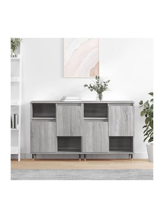 Wooden Buffet Γκρι Sonoma L120xW35xH70cm