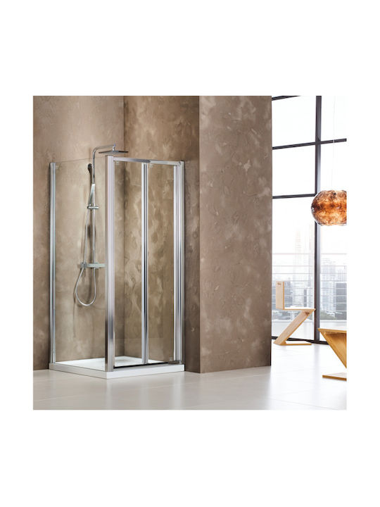 Devon Primus Plus Bi Fold BI090T-100 Shower Screen for Shower with Foldable Door 92.5-95.5x185cm