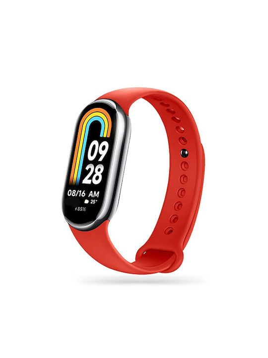 Tech-Protect Iconband Strap Silicone with Pin Red (Smart Band 8)
