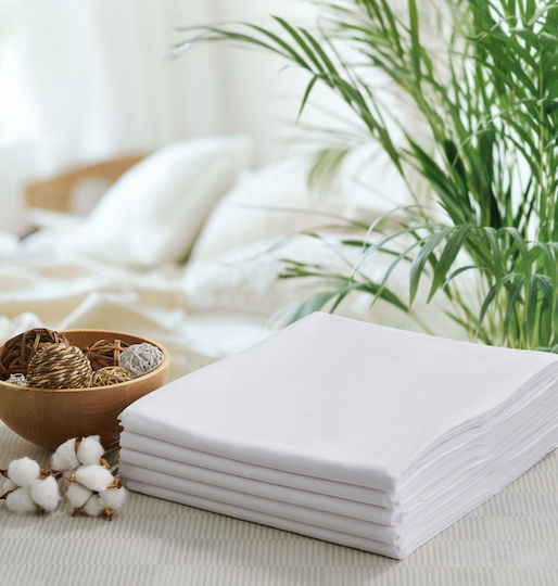 Getcozy Home Hotel Sheet White Queen Size 240x270cm 1pcs