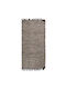 Πέρσικα Leather Rugs Solid Χαλί Ορθογώνιο Δερμάτινο με Κρόσια Grey (#030717-01A) 70x130cm