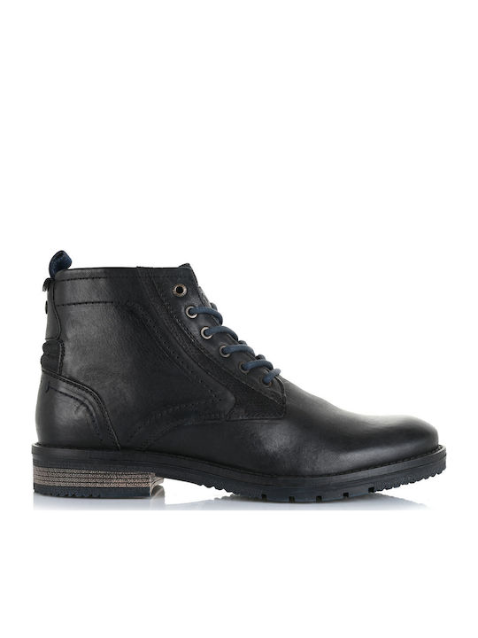 Boogie Mid Leder Schwarz Herrenstiefel