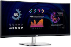 Dell P3424WE IPS Curved Monitor 34" QHD 3440x1440 με Χρόνο Απόκρισης 8ms GTG