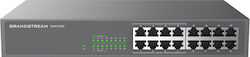 Grandstream Unmanaged L2 PoE+ Switch with 16 Gigabit (1Gbps) Ethernet Ports