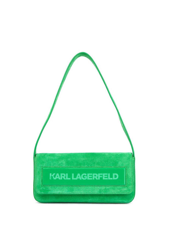 Karl Lagerfeld K Md Γυναικεία Τσάντα Ώμου Πράσινη
