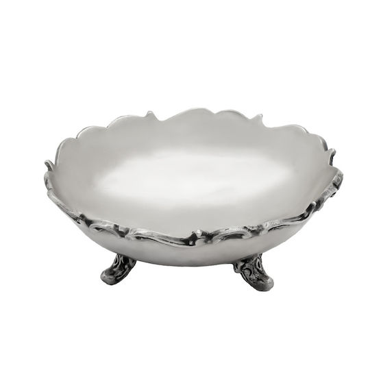 Savvas Design Διακοσμητικό Μπωλ Ασημένιο Ασημί 9x9x4cm