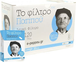 Tou Pappou Vată pentru țigări Simplu 5.7mm 120x...